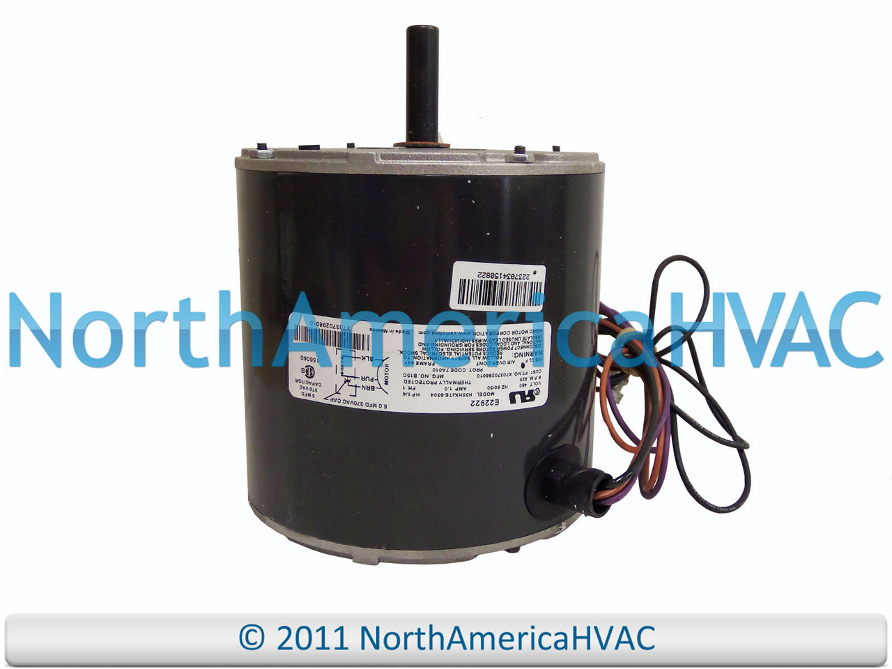 OEM Trane American Standard Condenser FAN MOTOR 1/6 HP 460 Volt